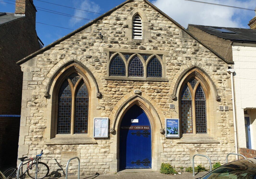 A picture of the church hall on New High Street.